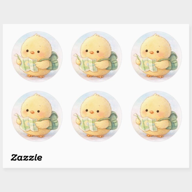 Adesivo Cute Travel Alma Chick Sticker (Folha)
