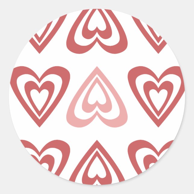 Adesivo Cute Valentine Hearts – Love & Romance Design (Frente)