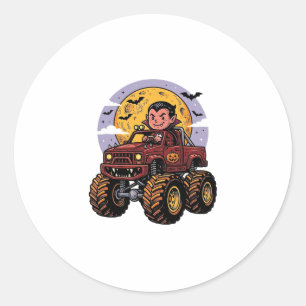 Adesivo Cute Vampire Monster Truck Halloween Camisa Design