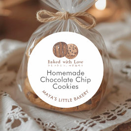 Adesivo Cute Watercolor Cookie Bakery Product Name