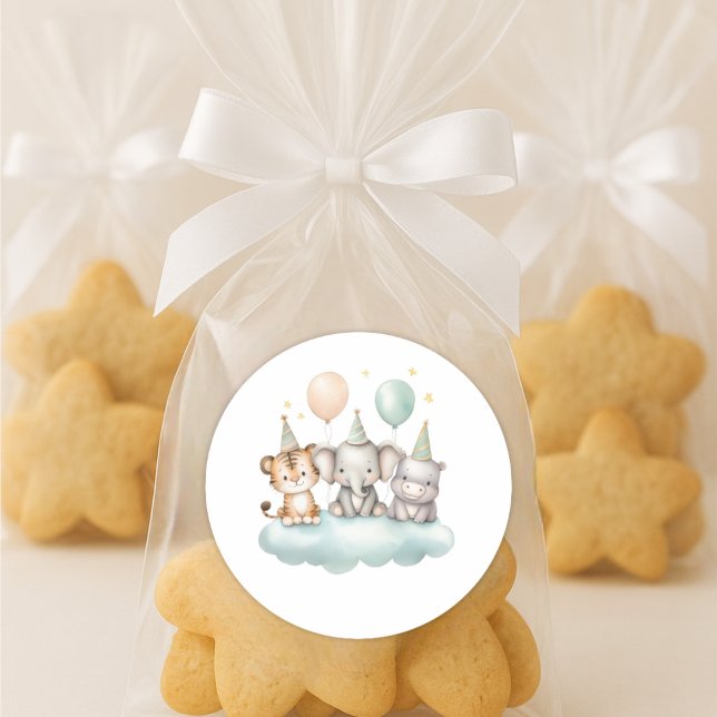 Adesivo Cute watercolor Safari Baby Animal Sticker (Criador carregado)