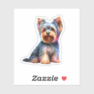 Adesivo Cute Yorkshire Terrier
