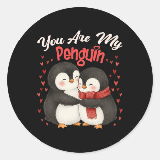 Adesivo Cute You Are My Penguin Couple Funny Valentines Da
