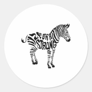 Adesivo Cute Zebra Strong Ehlers Danlos Sindrome Sensibili
