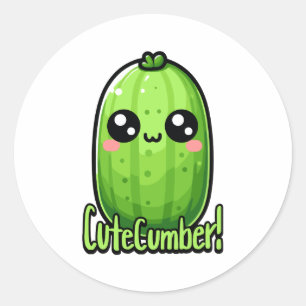 Adesivo Cutecumber! Pedra de pepino cúbico