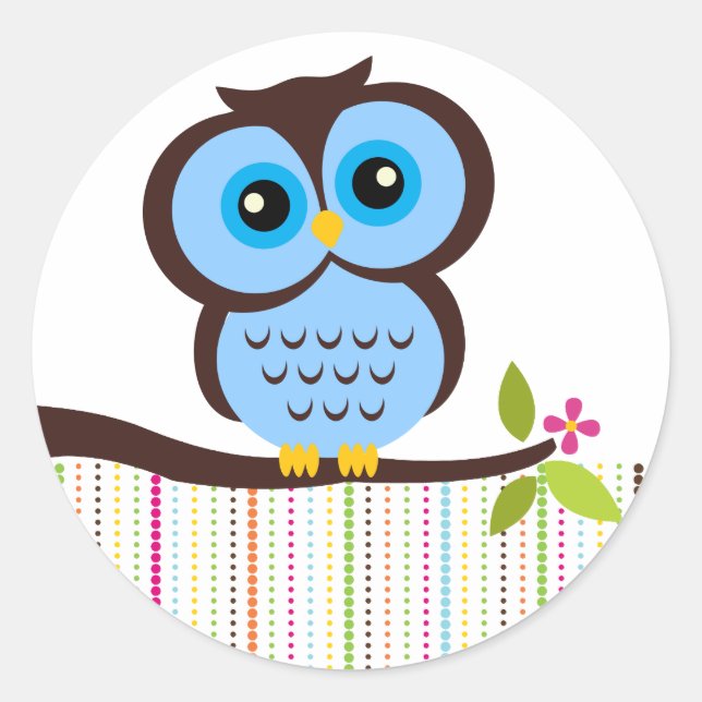 Adesivo Cutesy Owl Stickers (Frente)
