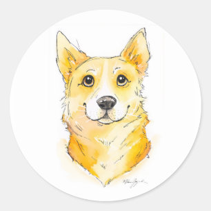 Adesivo Cutie Corgi