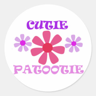 Adesivo Cutie Patootie com flores