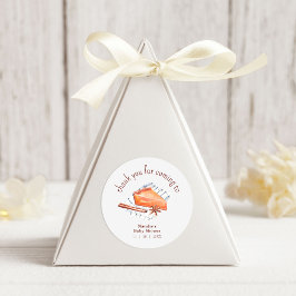 Adesivo Cutie Pie Está No Caminho, Chá de fraldas Obrigado