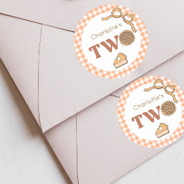 Adesivo Cutie Pie Pumpkin 2nd Birthday