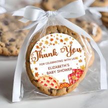 Cutie Pumpkin Fall Chá de fraldas Obrigado