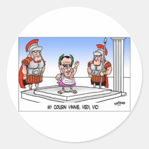 Adesivo Cuzin' Vini Vidi Vici? Presentes e Camisetas engra