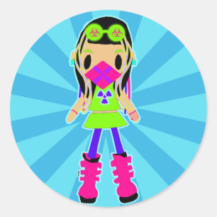 Adesivo Cyber Girl X Stickers