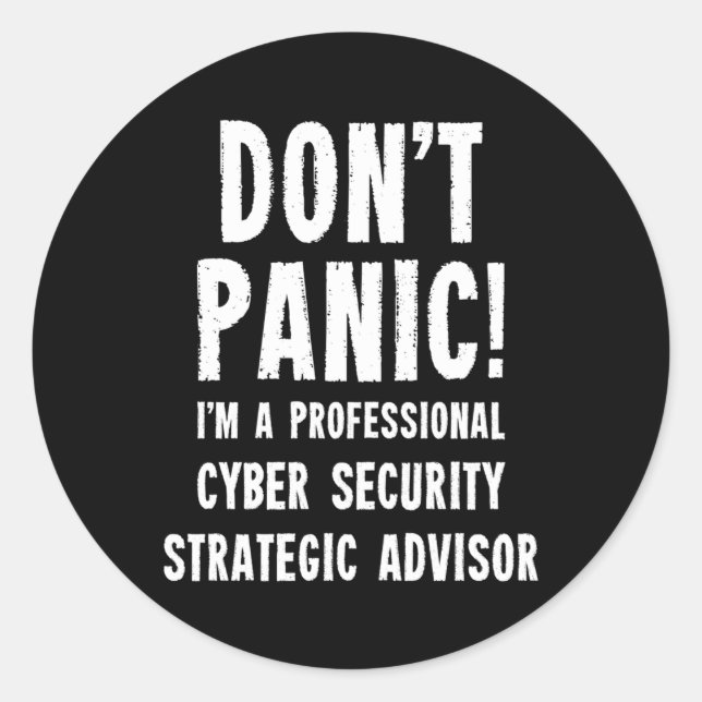Adesivo Cyber Security Strategic Advisor (Frente)