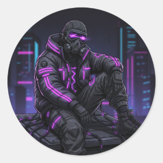 Adesivo Cyber Street Guardian – Neon Underground Style