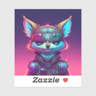Adesivo Cyberpunk Fox 2