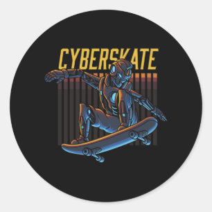 Adesivo Cyberskate Robot Skater