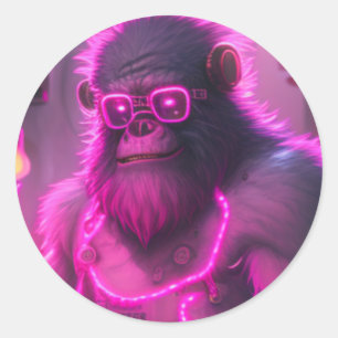 Adesivo Cyborg Gorilla Mecha Steampunk Estilo
