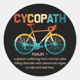 Adesivo Cycopath Funny Cycling para Ciclistas e Bikers