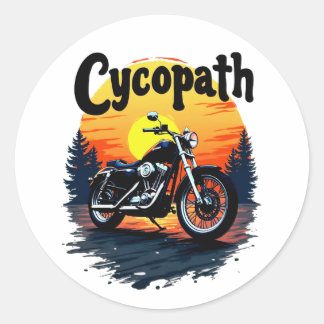 Adesivo Cycopath Greatest Biker Tee com gráfico sunset