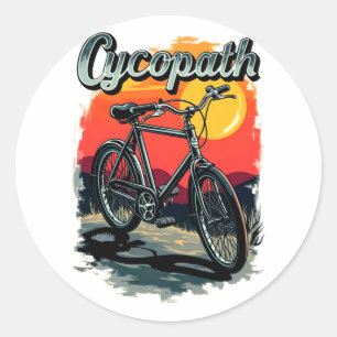 Adesivo Cycopath: Sunset Bike Design