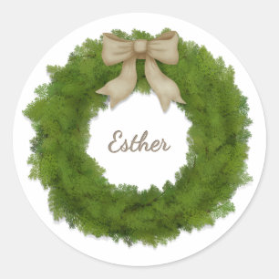 Adesivo Cypress Wreath com o nome personalizado do Arco ou