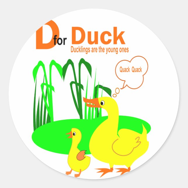 Adesivo D De Pato (Frente)