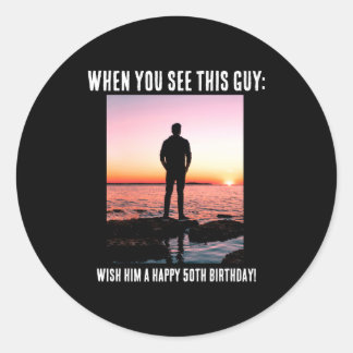 Adesivo D Funny 50th Milestone Birthday 