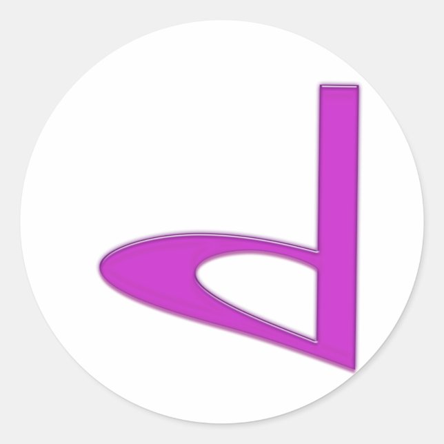 Adesivo d Letra minúscula americana (Frente)