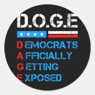 Adesivo D.o.g. e Departamento de Cães de Eficiência do Gov