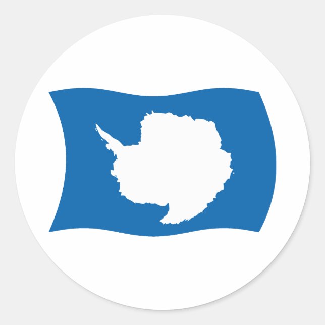 Adesivo da Bandeira da Antártida (Frente)