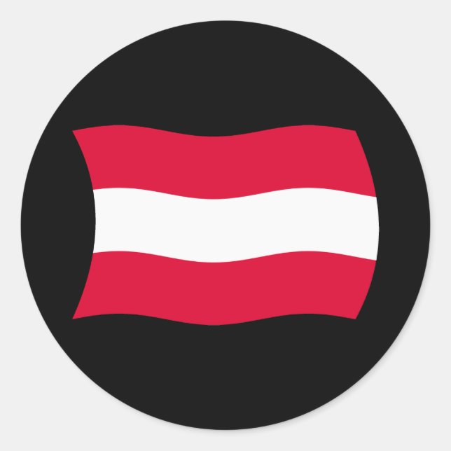 Adesivo da Bandeira da Áustria (Frente)