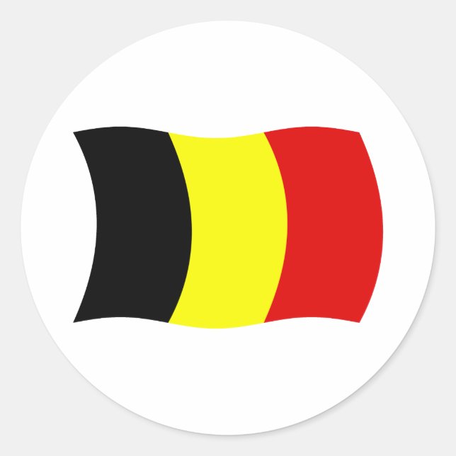 Adesivo da Bandeira da Bélgica (Frente)