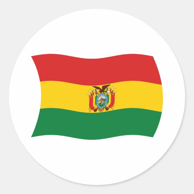 Adesivo da Bandeira da Bolívia (Frente)