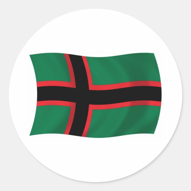 Adesivo da bandeira da Carélia (Frente)