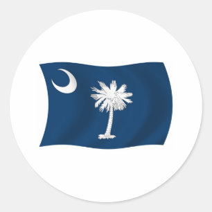 Adesivo da Bandeira da Carolina do Sul