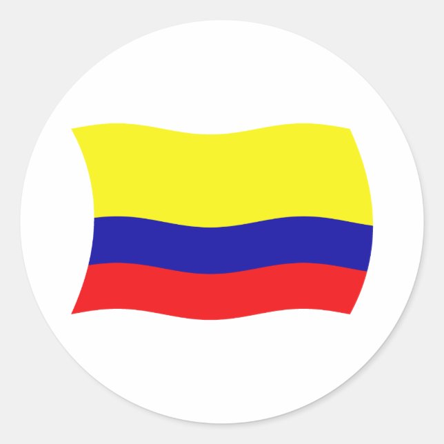 Adesivo da Bandeira da Colômbia (Frente)