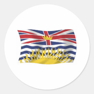 Adesivo da Bandeira da Colúmbia Britânica
