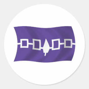 Adesivo da Bandeira da Confederação Iroquesa