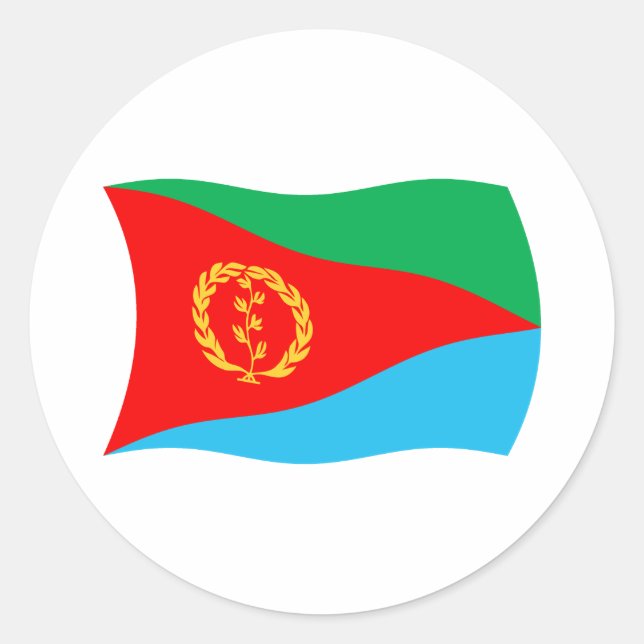 Adesivo da Bandeira da Eritreia (Frente)