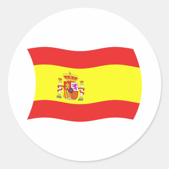 Adesivo da Bandeira da Espanha (Frente)