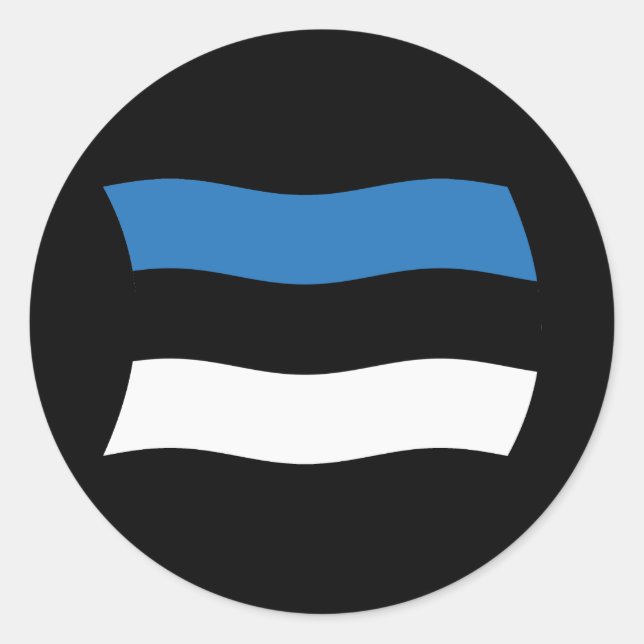 Adesivo da Bandeira da Estônia (Frente)