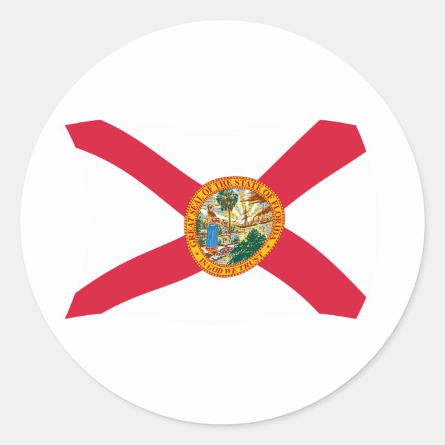 Adesivo da Bandeira da Flórida (Frente)