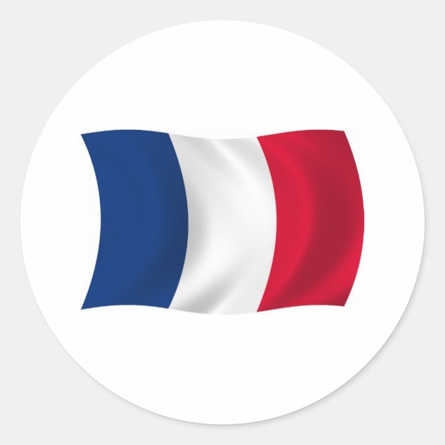 Adesivo da Bandeira da França (Frente)