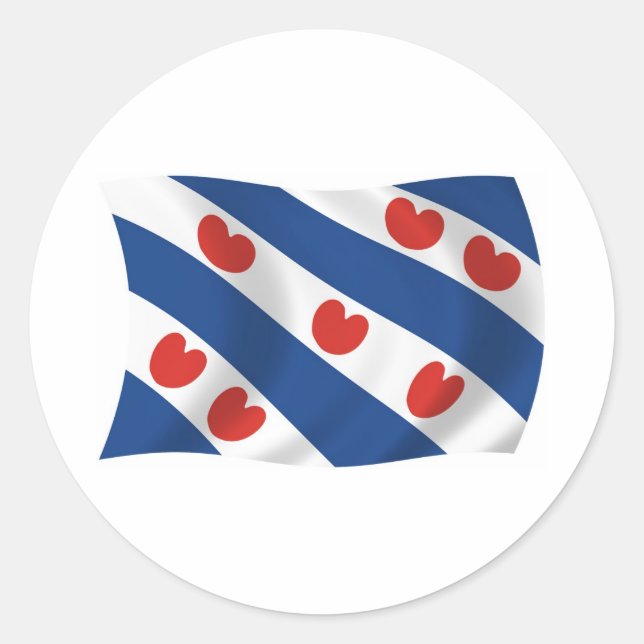 Adesivo da bandeira da Frísia (Frente)