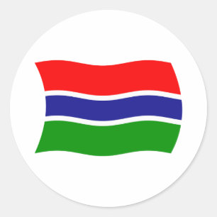 Adesivo da Bandeira da Gâmbia