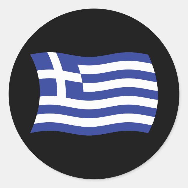 Adesivo da Bandeira da Grécia (Frente)