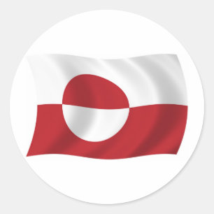 Adesivo da Bandeira da Gronelândia