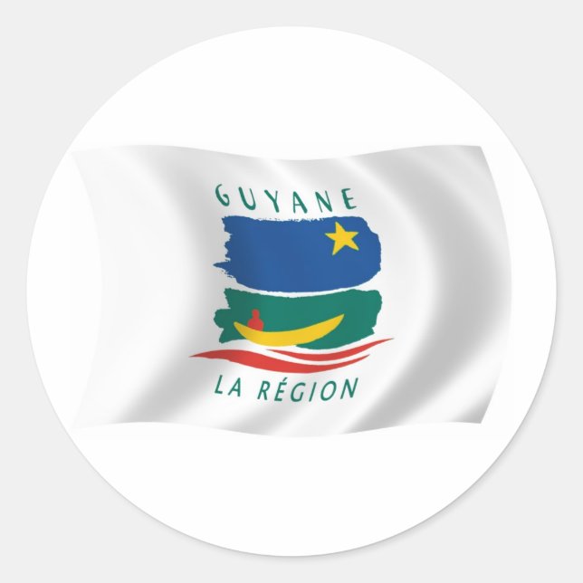 Adesivo da Bandeira da Guiana Francesa (Frente)