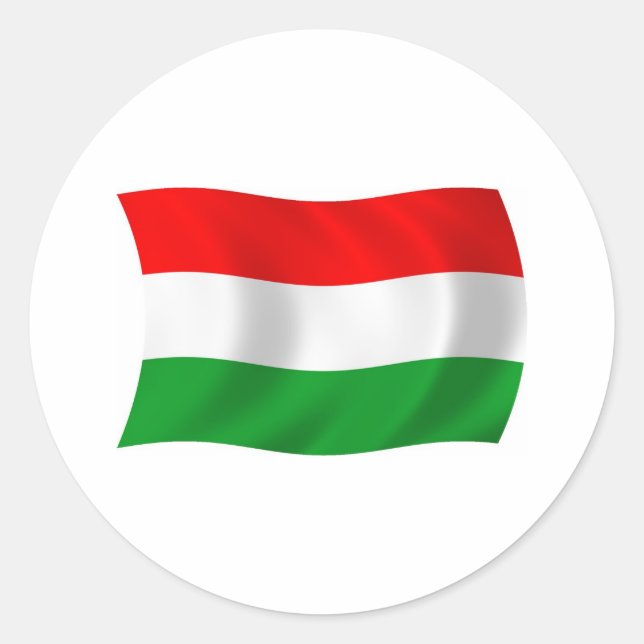 Adesivo da Bandeira da Hungria (Frente)